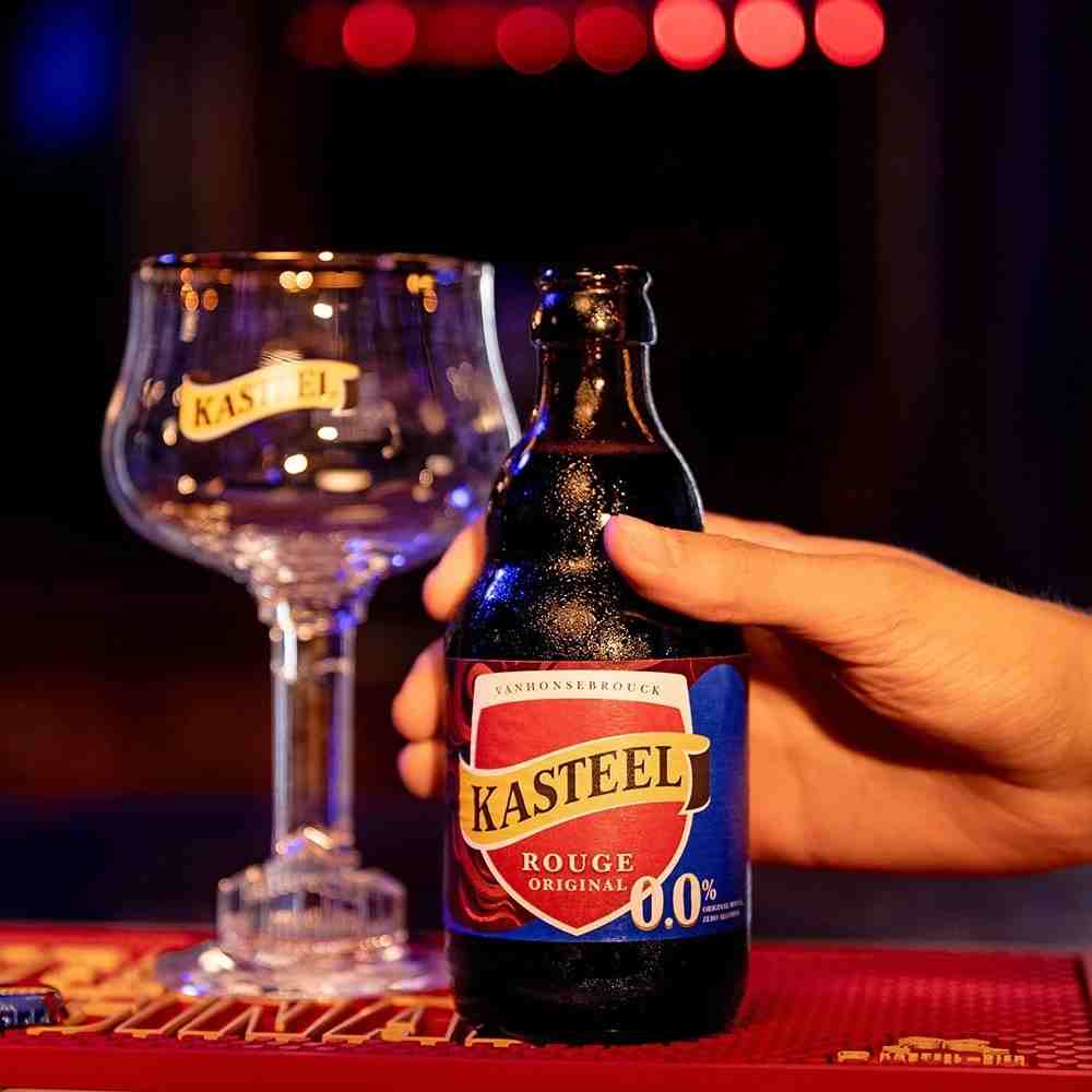 Kasteel Rouge 0.0% | Alcohol‑Free Belgian Cherry Beer 33cl Bottle