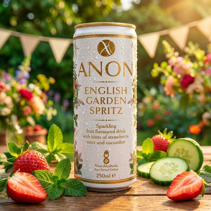 ANON English Garden Spritz 0.0% | Alcohol‑Free Summer Cup & Lemonade | 250ml