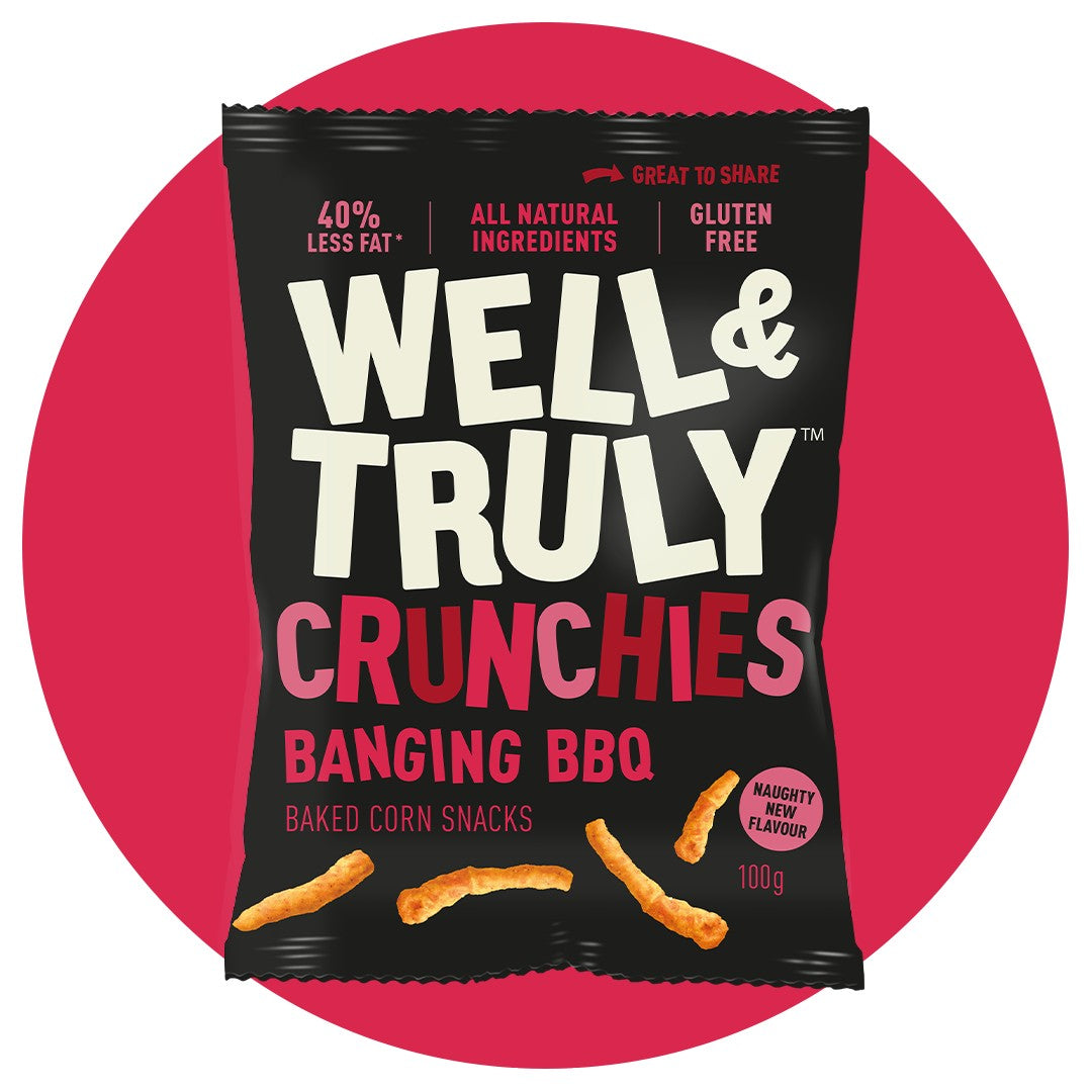 Well & Truly BBQ Crunchies (100g) | Gluten Free Baked Snack