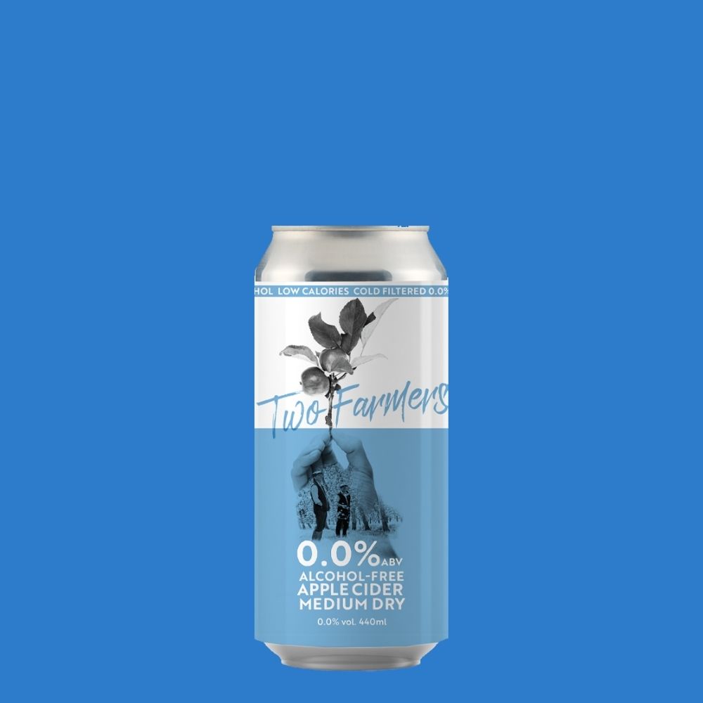 Two Farmers Alcohol-Free Cider 0.0% 440ml | Artisan Alcohol-Free Cider