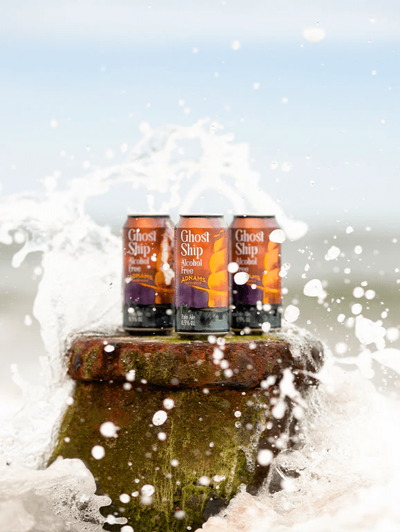 Adnams Ghost Ship Alcohol Free Pale Ale Can (0.5% ABV) NEW 440ml Can! - Wise Bartender - Beer