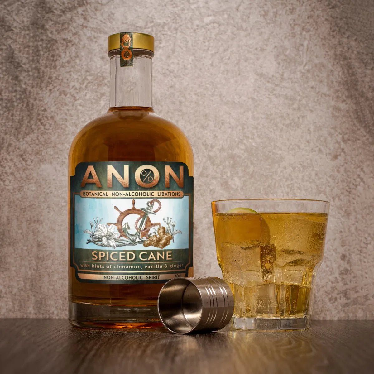 Anon Alcohol Free Spiced Cane Spirit (0% ABV) - Wise Bartender - Spirit