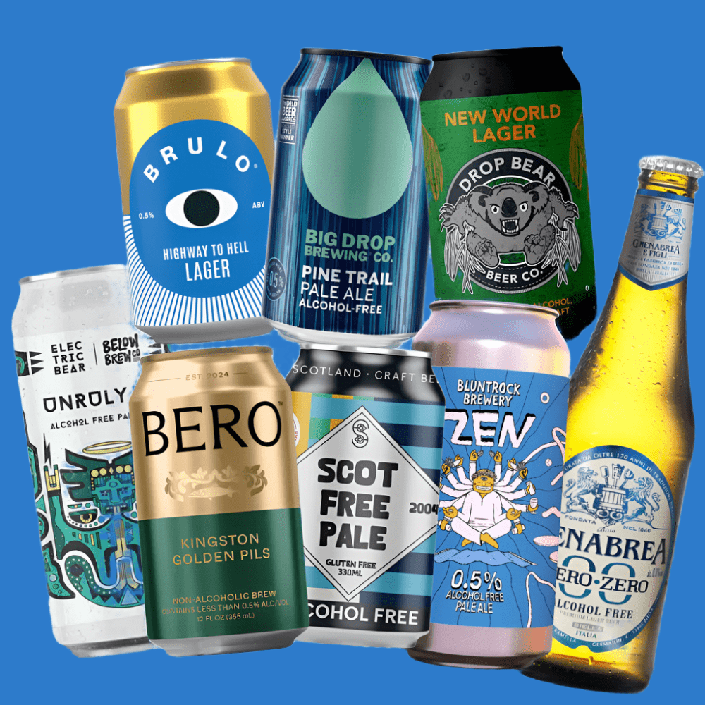 'BBQ Beers Pack' - 8 Alcohol Free Sessionable Beers (0.5% ABV) - Wise Bartender - Mixed Pack