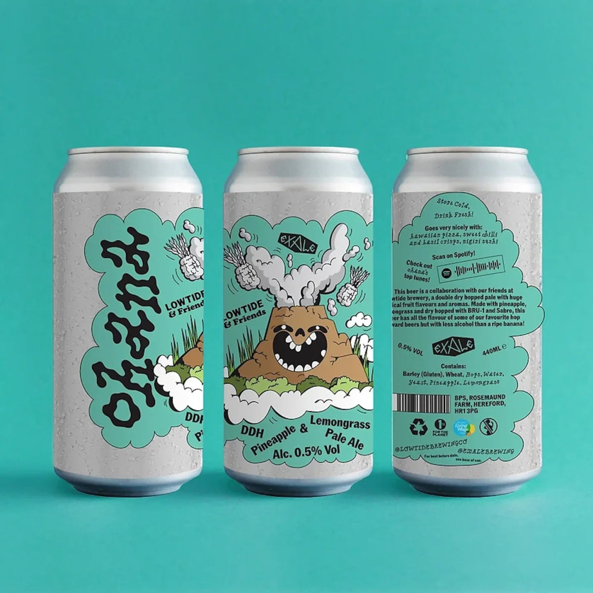 Below Brew Co & Exale Brewery Ohana Alcohol Free DDH Pale Ale (0.5% ABV) - Wise Bartender - Beer