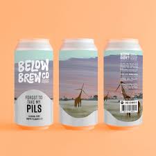 Below Brew Co 'Forgot To Take My PILS' Alcohol Free Beer (0.5% ABV) - Wise Bartender - Beer