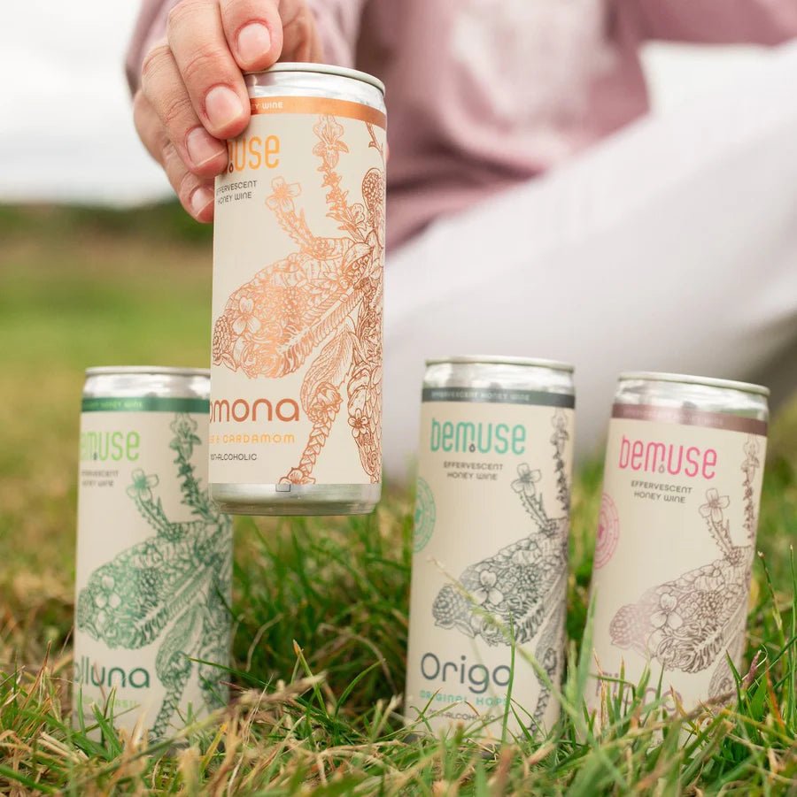 Bemuse Alcohol Free Sparkling Honey Wine Mixed 8 Can Wised Pack (Save 5%) - Wise Bartender - wine