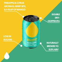 Big Drop Summer Series Alcohol Free Poolside DDH IPA (0.5% ABV) - Wise Bartender - Beer