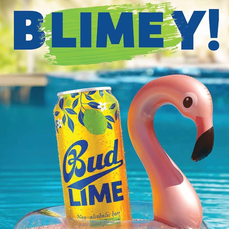 Budweiser Bud Lime Alcohol Free Beer (0.3% ABV) - Wise Bartender - Beer