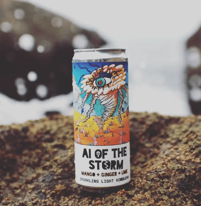 Counter Culture 'AI of the Storm' Mango, Ginger & Lime Kombucha Soda Can (0.0% ABV) - Wise Bartender - Spirit