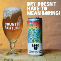 Counter Culture 'Look Up' Lemongrass & Ginger Kombucha Soda Can (0.0% ABV) - Wise Bartender - Spirit