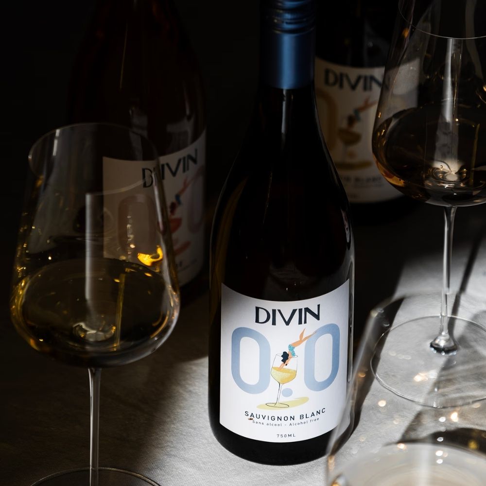 DIVIN 'Sauvignon Blanc' Alcohol Free Wine (0.0% ABV) - Wise Bartender - wine