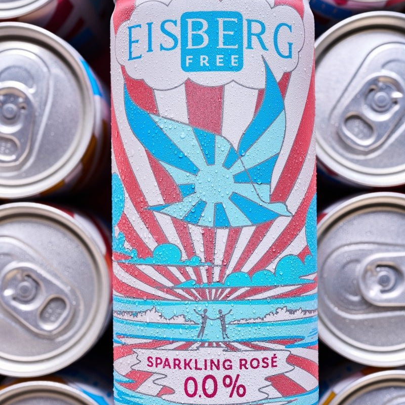 Eisberg 'Be Free' Sparkling Rosé Wine 200ml Can (0.0% ABV) - Wise Bartender - wine