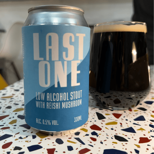 Exhale 'LAST ONE' Reishi Mushroom Alcohol Free Stout (0.5% ABV) - Wise Bartender - Beer