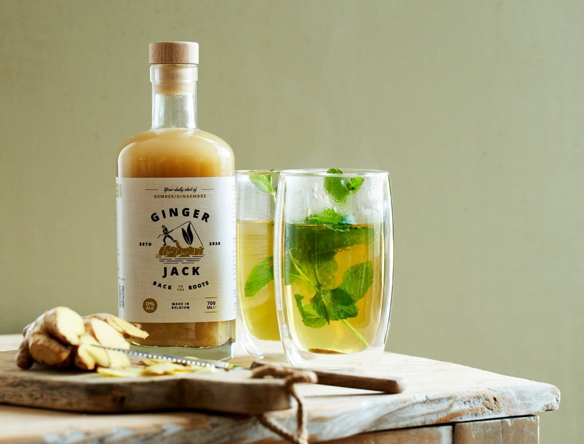 Ginger Jack Alcohol Free Organic Ginger Aperitif (0% ABV) - Wise Bartender - Spirit