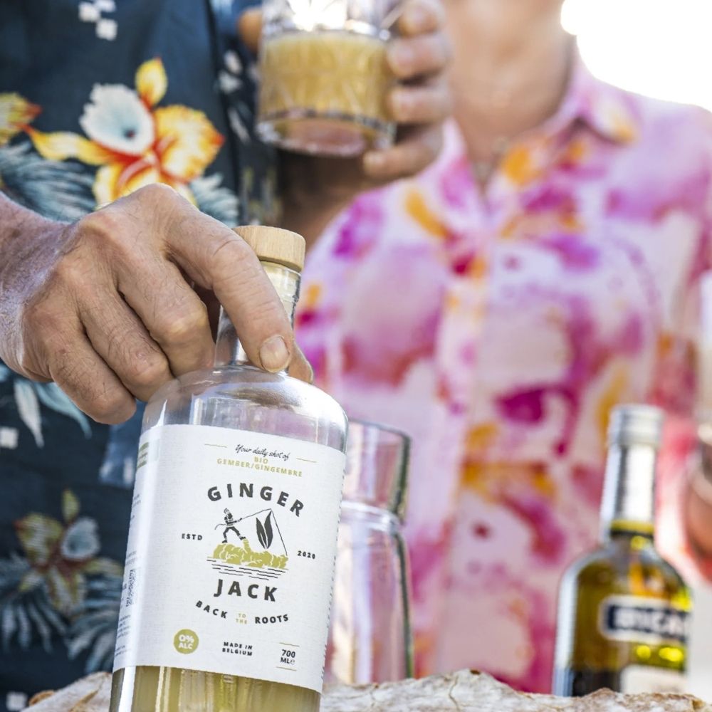 Ginger Jack Curcuma Jane Alcohol - Free Organic Turmeric & Ginger Aperitif – 0% ABV - Wise Bartender - Spirit