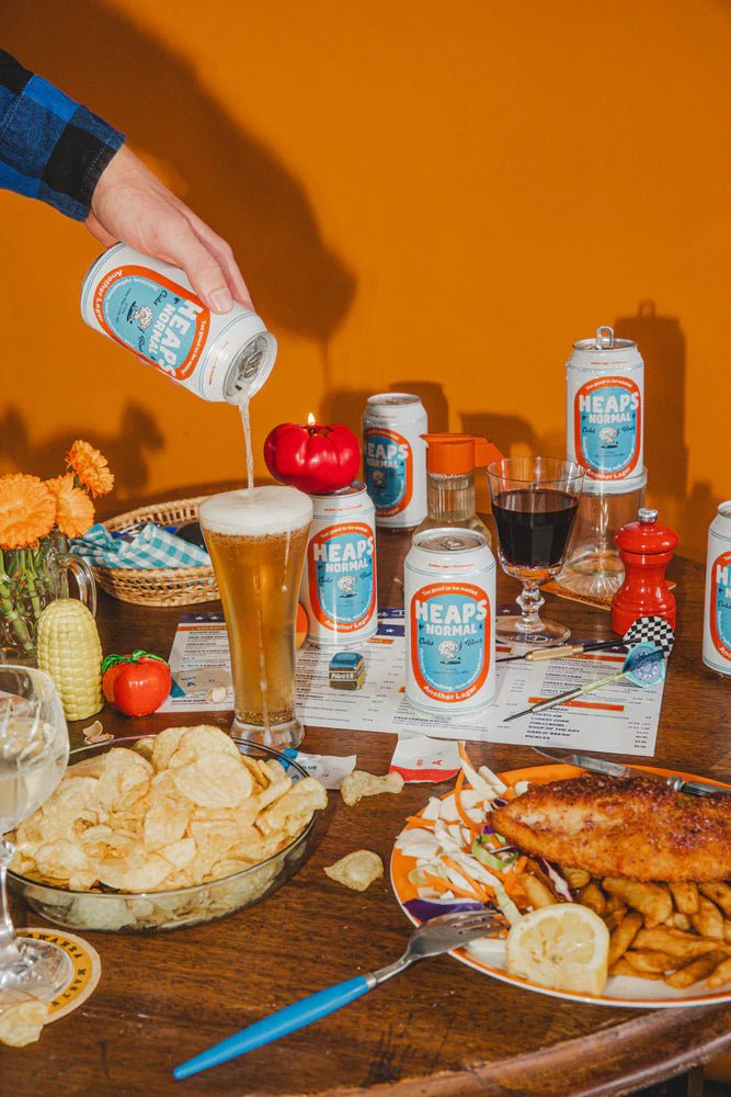 Heaps Normal 'Another Lager' Alcohol Free Lager (0.5% ABV) - Wise Bartender - Beer