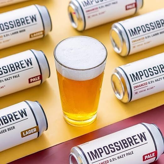 Impossibrew Functional Alcohol - Free Lager 2.0 (0.5% ABV) - Wise Bartender - Beer