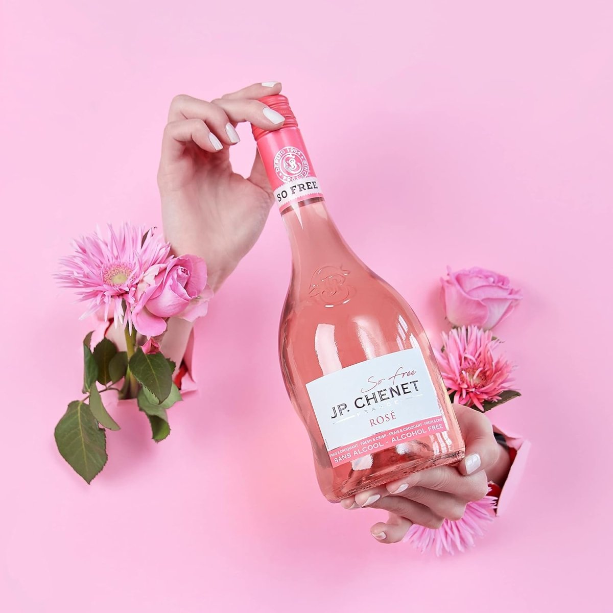 JP Chenet Grenache Cinsault Alcohol Free Rosé Wine (0.5%ABV) - Wise Bartender - wine