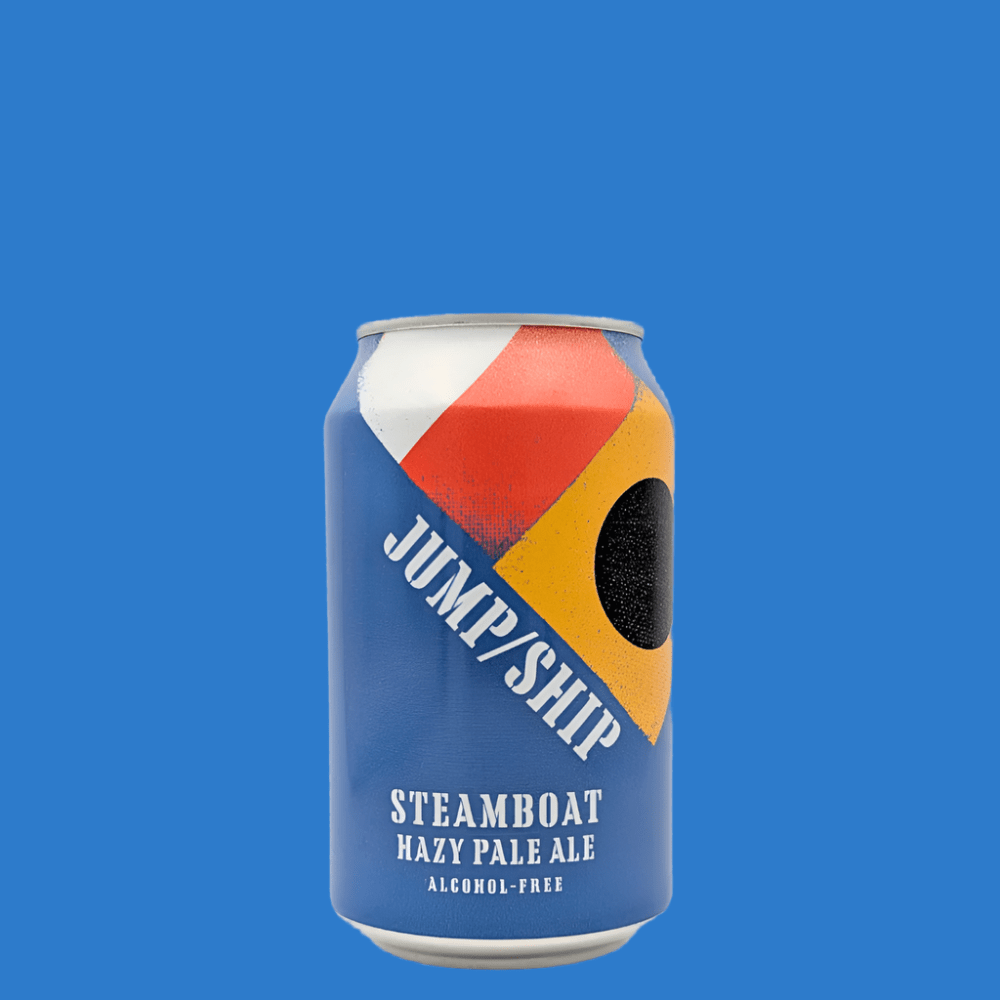 Jump Ship 'Steamboat' Alcohol Free Hazy Pale Ale (0.5% ABV) - Wise Bartender - Beer