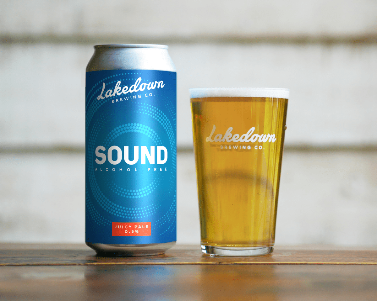 Lakedown Brewing Co 'Sound AF' Alcohol Free Juicy Pale Ale (0.5% ABV) - Wise Bartender - Beer