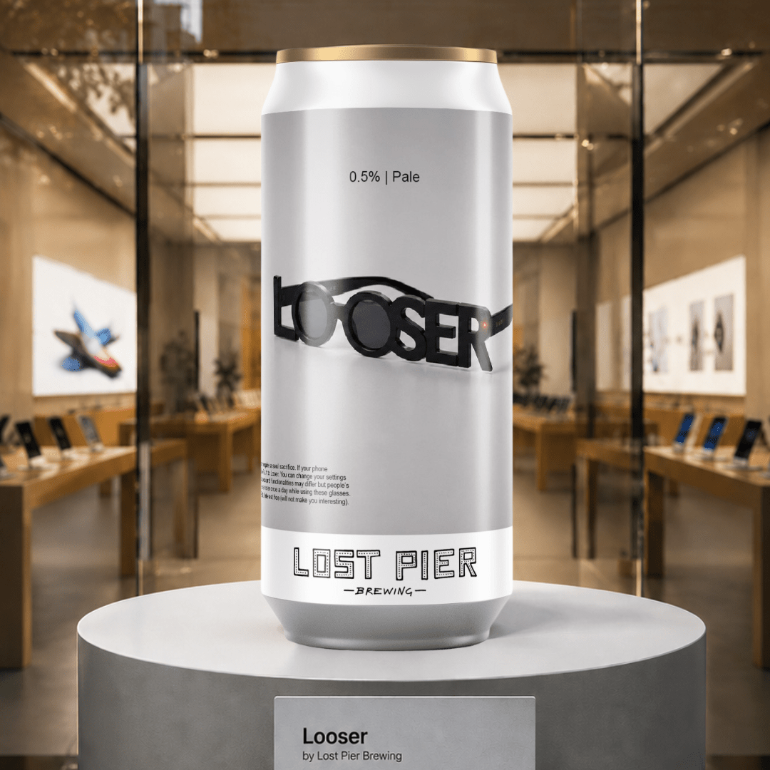 Lost Pier LOOSER Hazy Pale Ale 0.5% | 440ml | Alcohol Free Craft Beer - Wise Bartender - Pale Ale