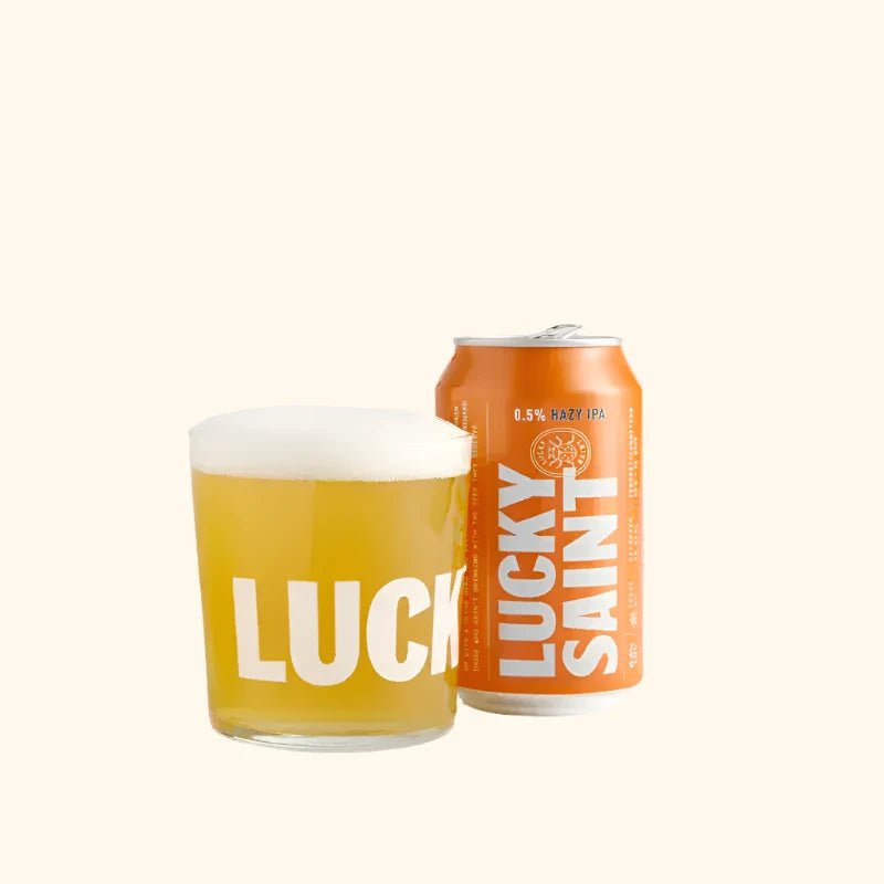 Lucky Saint Hazy Alcohol Free IPA Bottle (0.5% ABV) - Wise Bartender - Beer