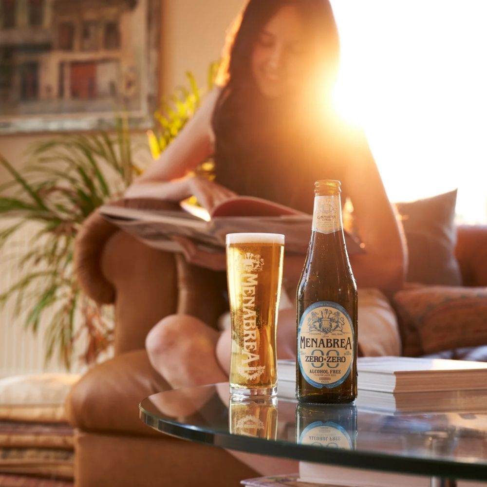 Menabrea Zero Zero Alcohol Free Lager (0.0% ABV) - Wise Bartender - Beer