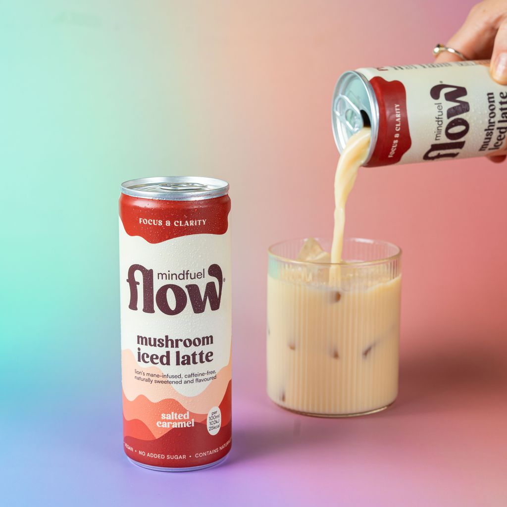 Mindfuel Flow Lion's Mane Oat Latte - Salted Caramel (0% ABV) - Wise Bartender - Spirit