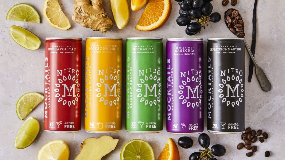 Mocktails Alcohol Free 10 Can Mixed Nitro Cocktail Pack - Wise Bartender - Mixed Pack