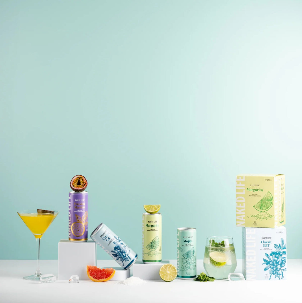 Naked Life Alcohol Free 4 Can Mixed Wise Pack (0.5% ABV) - Wise Bartender - Spirit