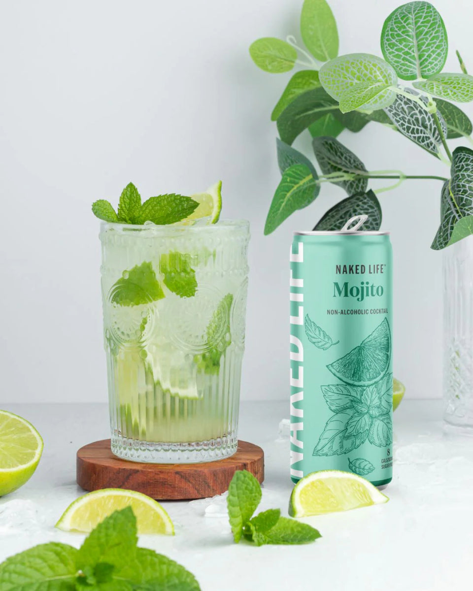 Naked Life Alcohol Free Mojito Cocktail (0.5% ABV) - Wise Bartender - Spirit