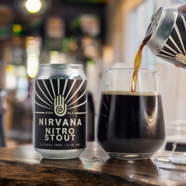 Nirvana Nitro Alcohol Free Stout (0.0% ABV) - Wise Bartender - Beer