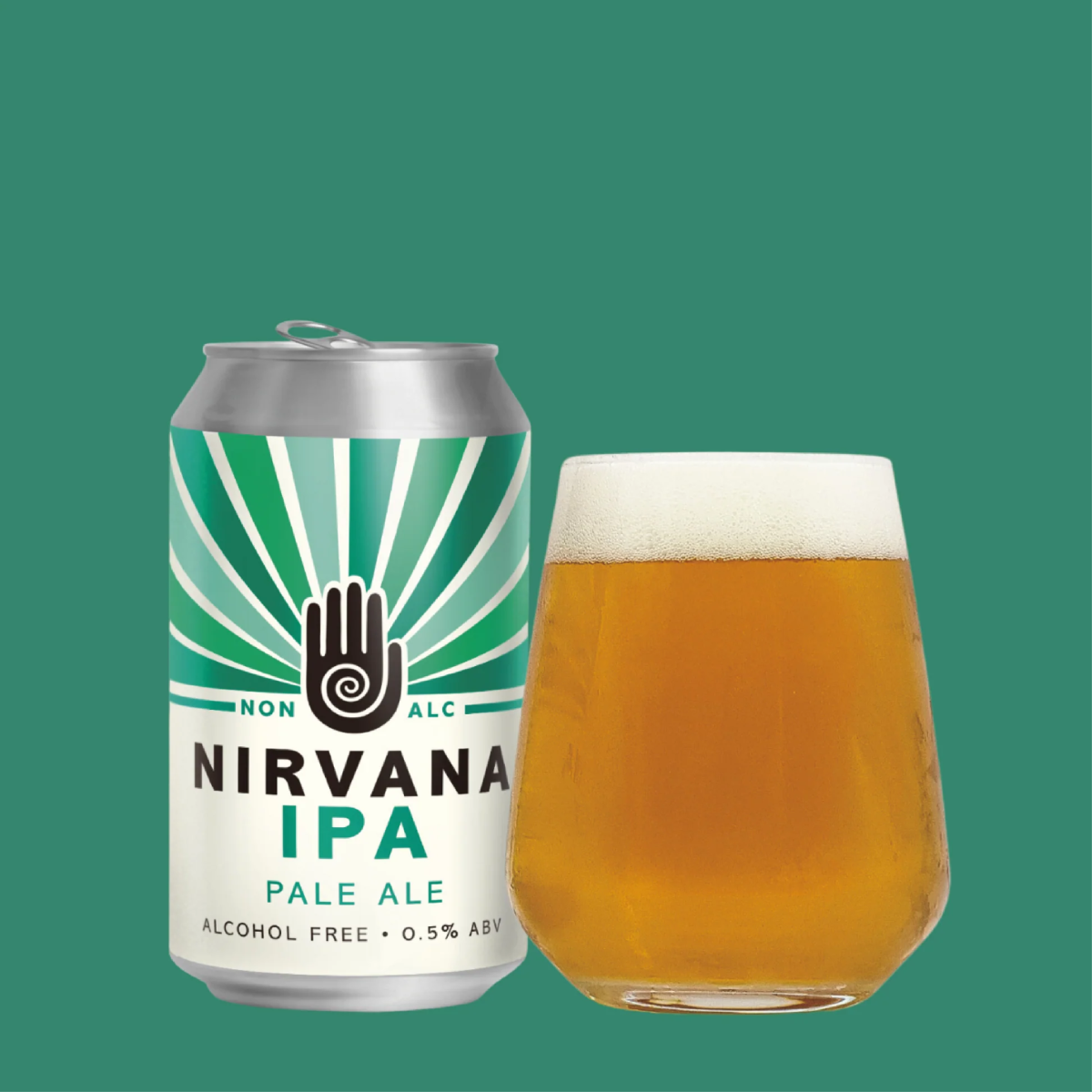 Nirvana West Coast IPA Alcohol Free Beer Can (0.5% ABV) - Wise Bartender - Beer