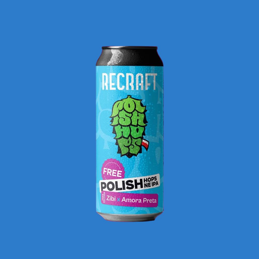 ReCraft Brewery 'Polish Hops' Alcohol Free NEIPA Can 500ml - Wise Bartender - Beer