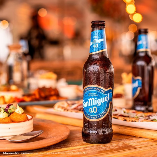 San Miguel 0.0 Alcohol Free Lager (0% ABV) - Wise Bartender - Beer