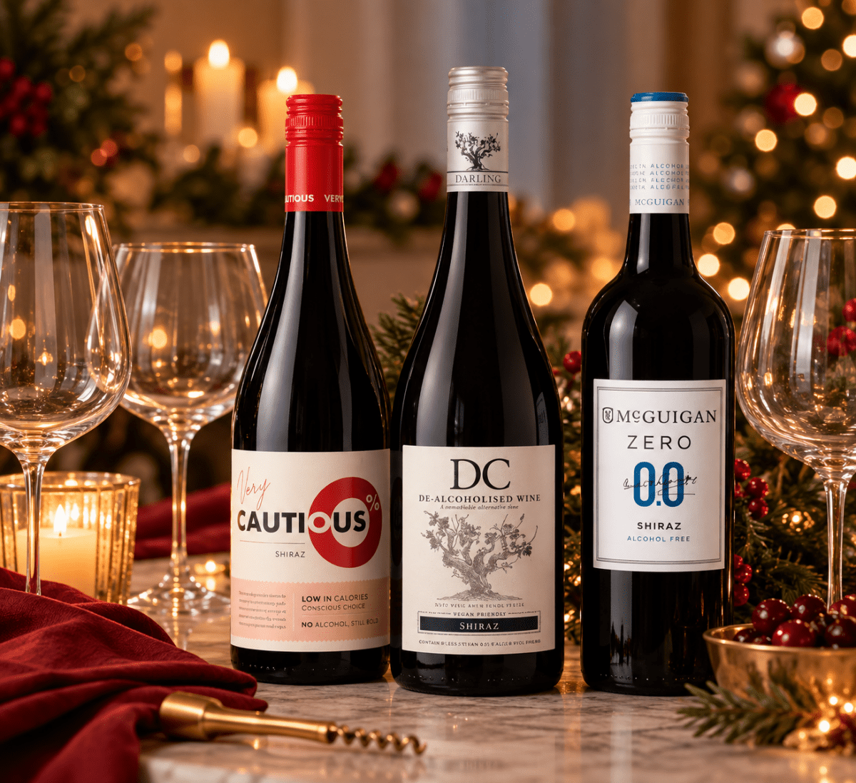 Sensational Shiraz Alcohol Free Wine Wise Pack - Wise Bartender - Mixed Pack