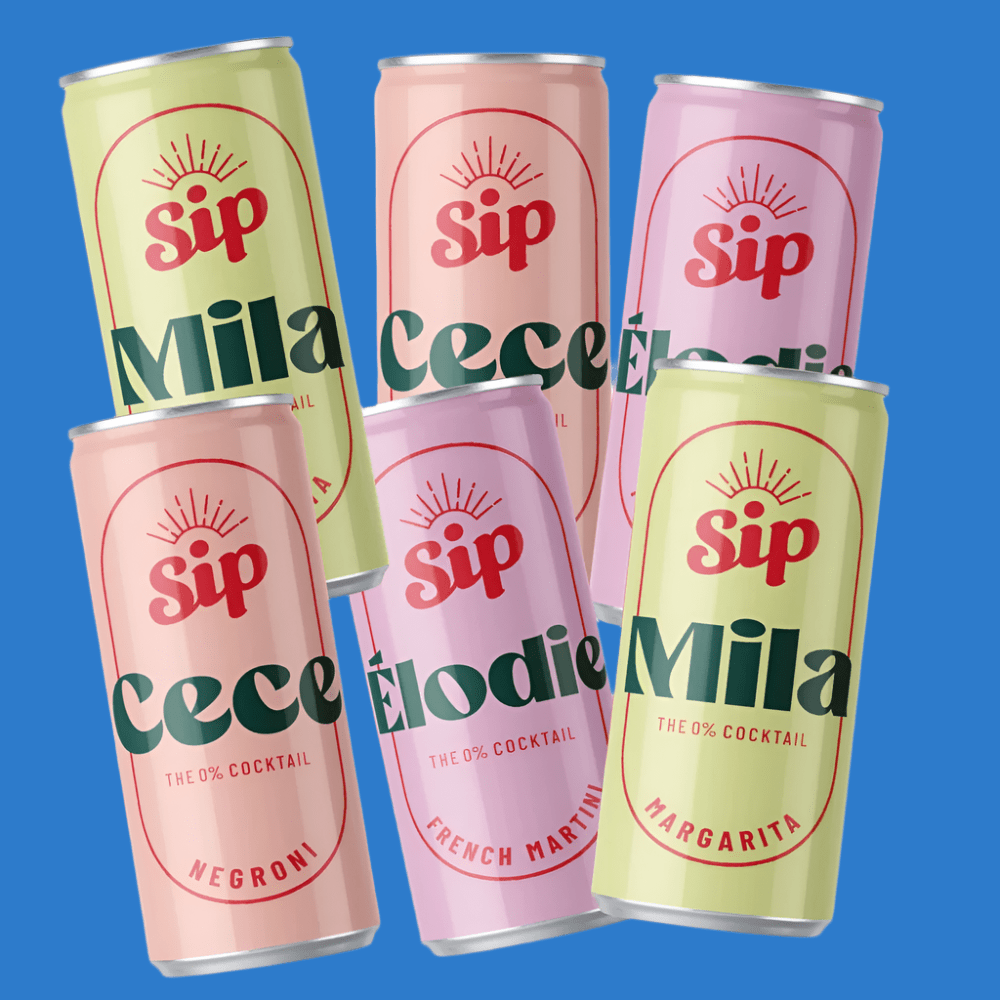 Sip Cocktails Mixed Case - 6 Alcohol Free Cocktails (0.0% ABV) - Wise Bartender - Spirit