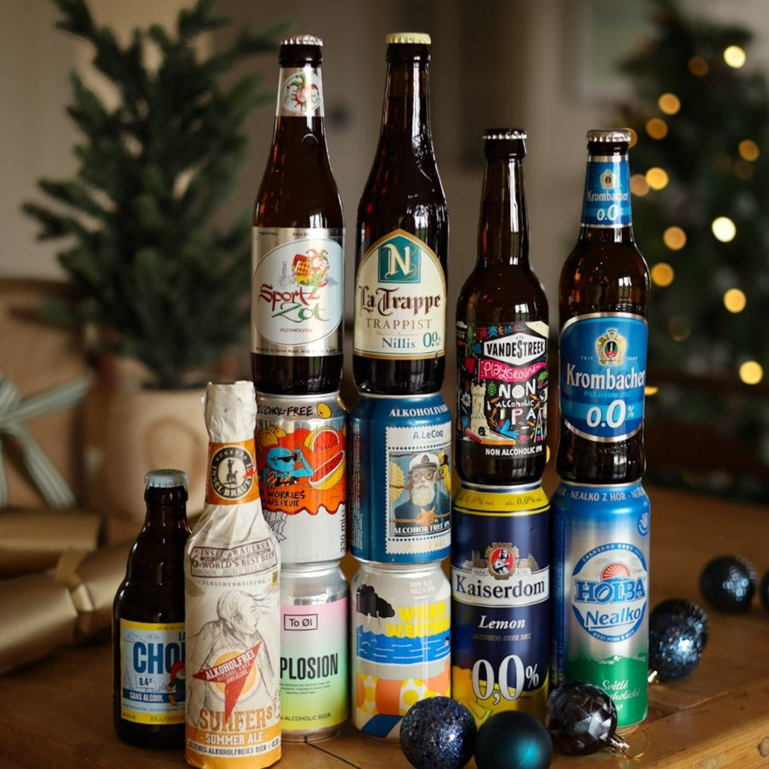 The Continental Collection - 12 Alcohol Free European Beers (0.5% ABV) - Wise Bartender - Beer
