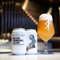 Whiplash 'Never Drinking Again' Alcohol Free IPA (0.5% ABV) - Wise Bartender - Beer
