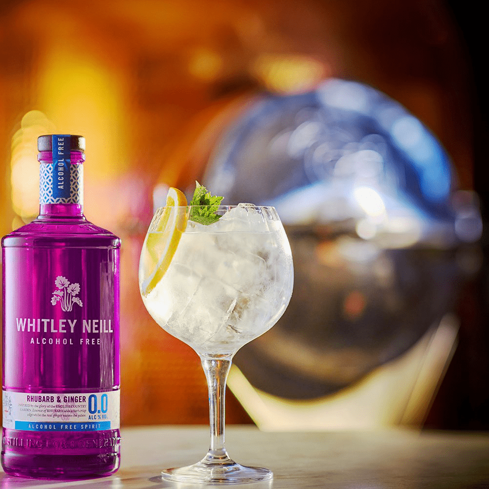 Whitley Neill Alcohol Free Rhubarb & Ginger Spirit (0% ABV) - Wise Bartender - Spirit