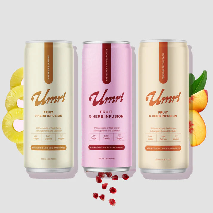 Umri Fruit & Herb Infusion Apple Cider Vinegar Soda 6 Can Mixed Wise Pack (0% ABV)