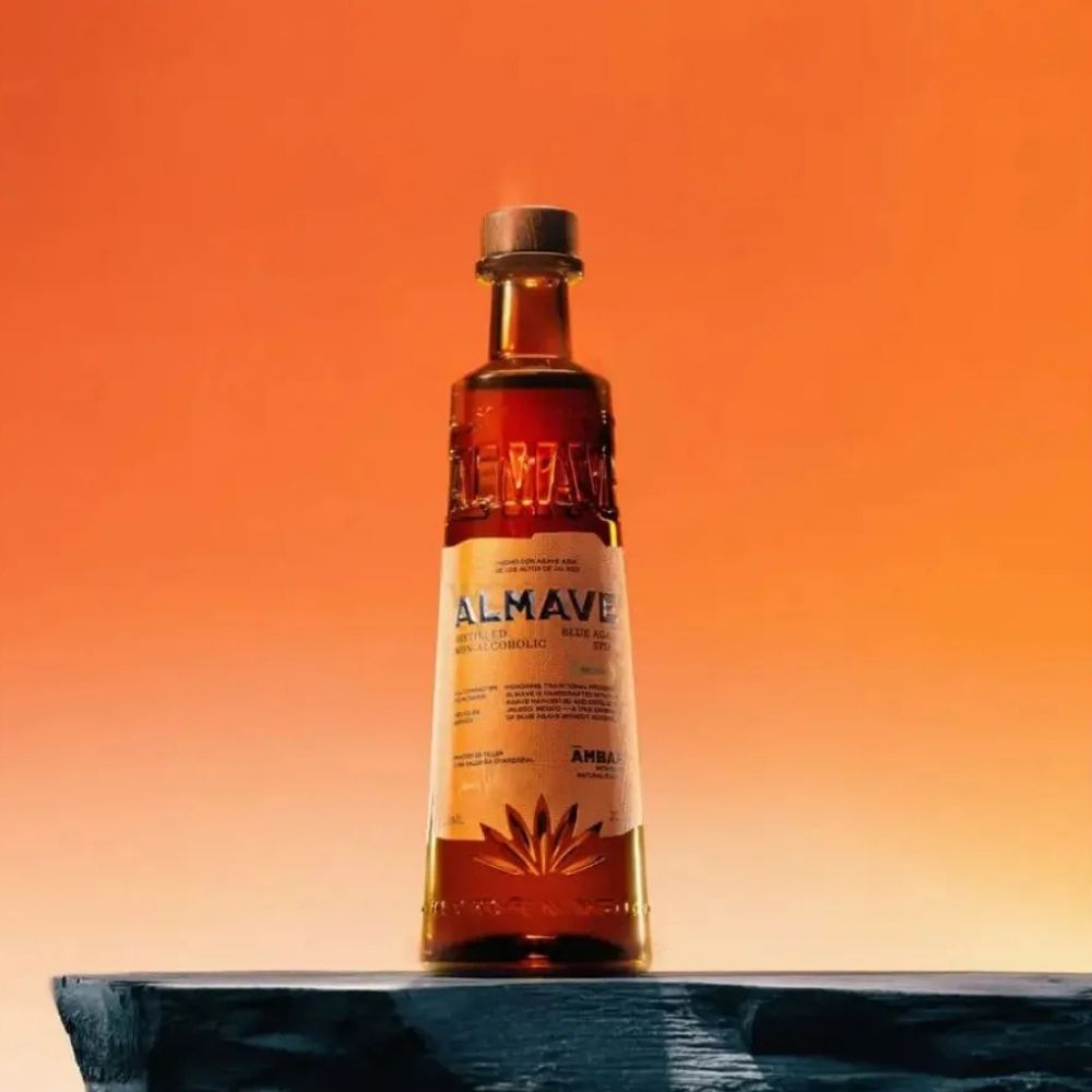 Almave 'Ambar' Blue gave Alcohol Free Tequila Spirit (0.5% ABV)