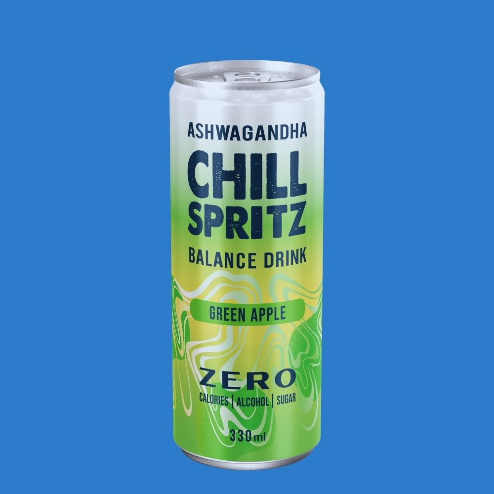 Chill Spritz Green Apple – Alcohol-Free Functional Drink (0.0% ABV, 330ml Can)