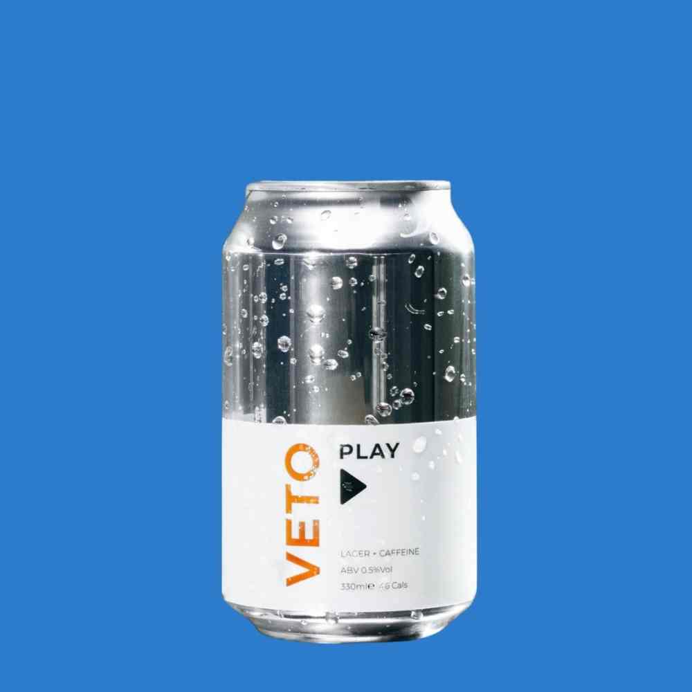 VETO PLAY | Alcohol‑Free Lager with Caffeine | 0.5% ABV