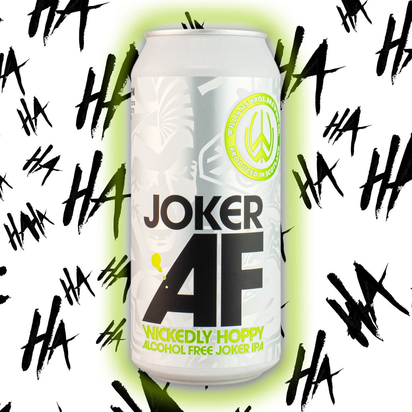 Williams Bros Brew 'Joker AF' Alcohol Free  Wickedly Hoppy IPA (0.5% ABV)