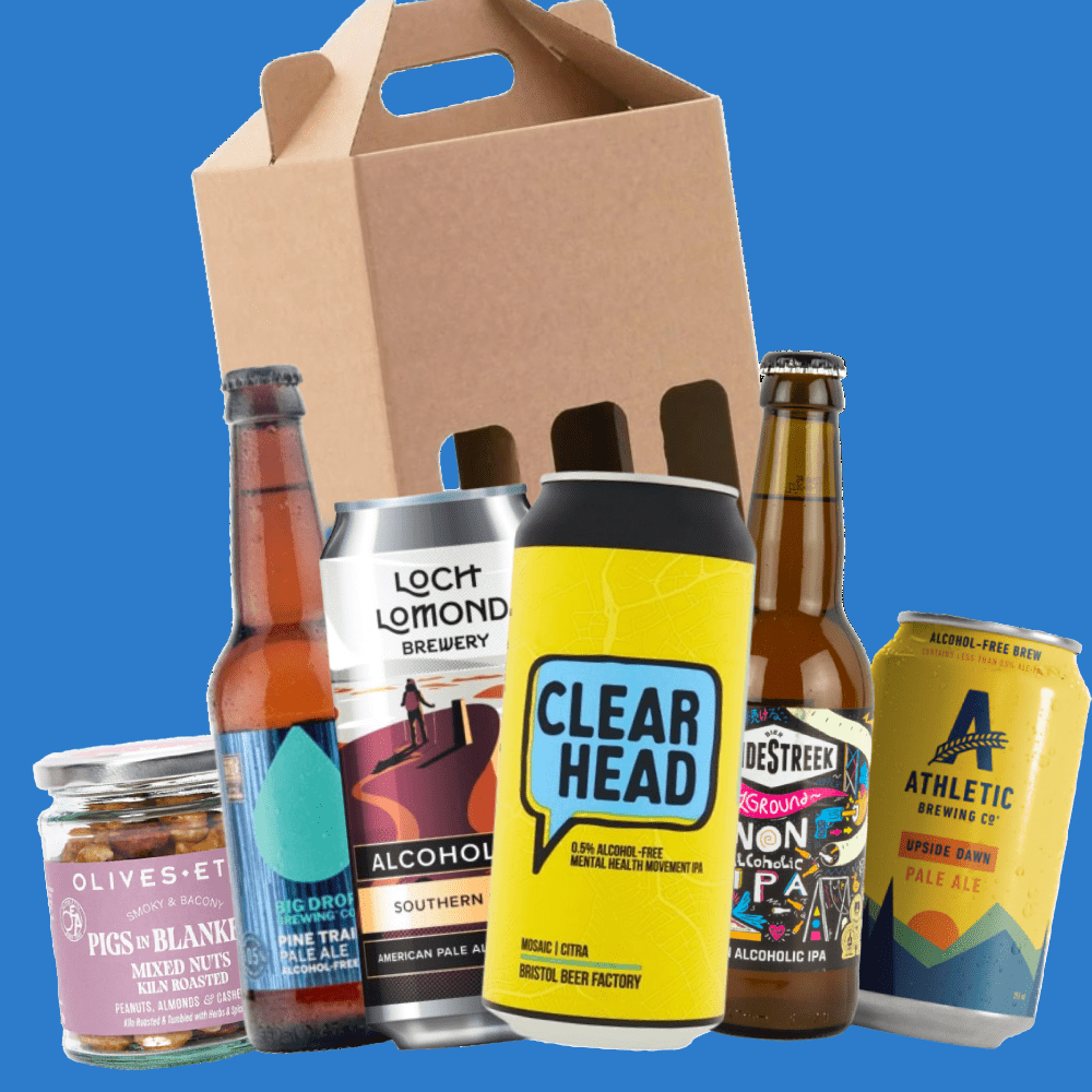 5 Alcohol Free Ales & Nuts Gift Pack Gift Box