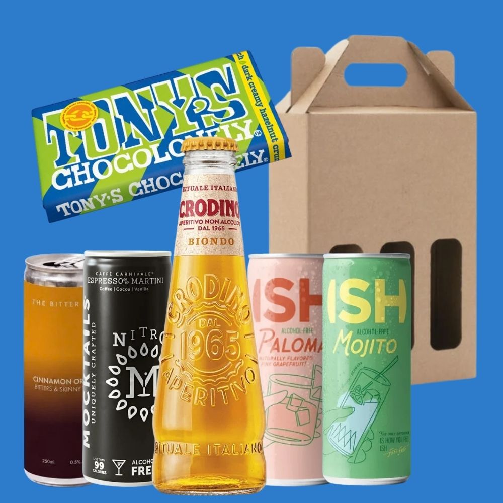 5 Cocktail Gift Pack with Tony's Chocolonely in Gift Pack - Wise Bartender - Mixed Pack