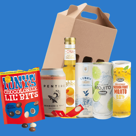 5 Wine & Cocktail Gift Pack including Tonys Chocolonely Balls in Gift Box - Wise Bartender - Mixed Pack