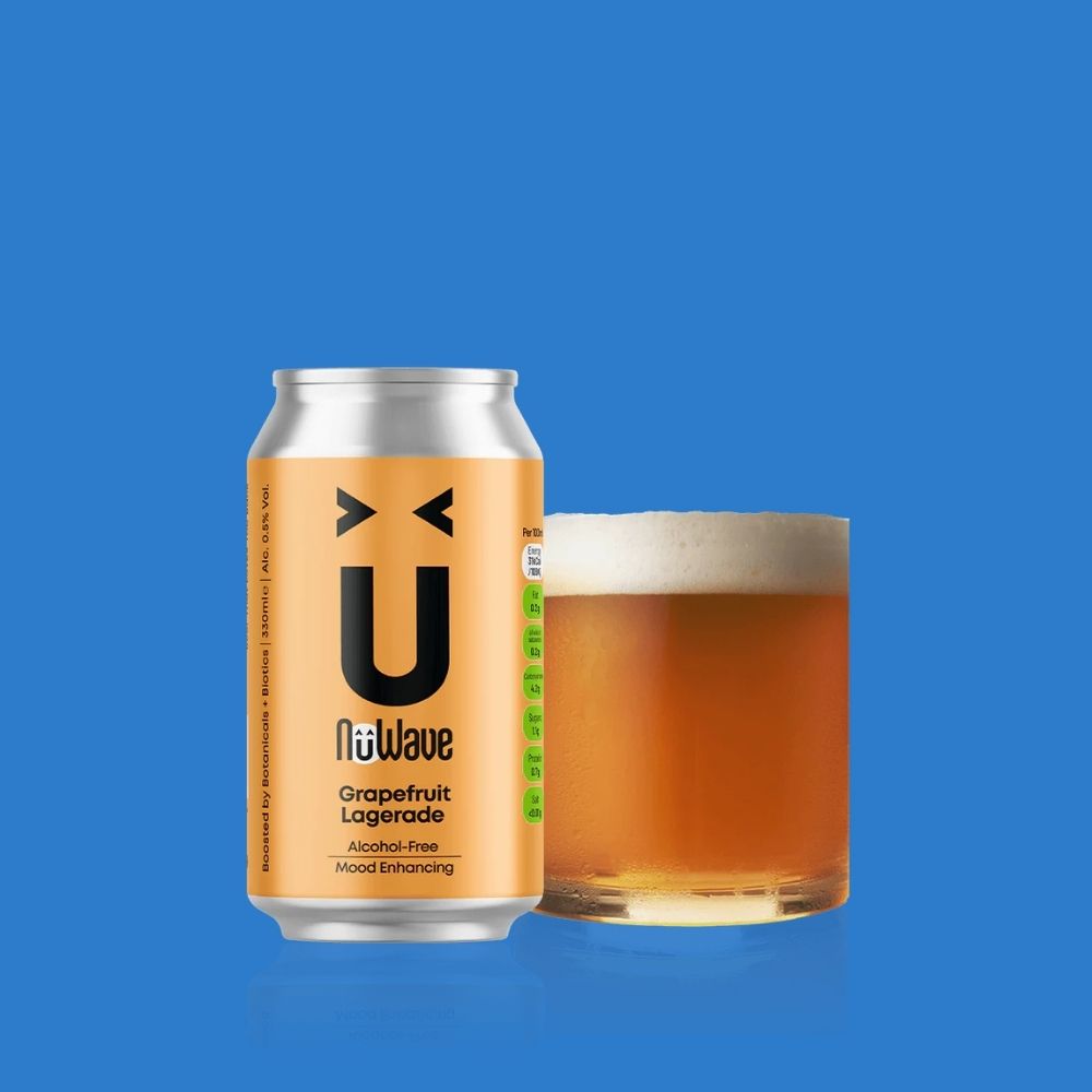NuWave Grapefruit Lagerade (330ml) | Alcohol‑Free Citrus Lager