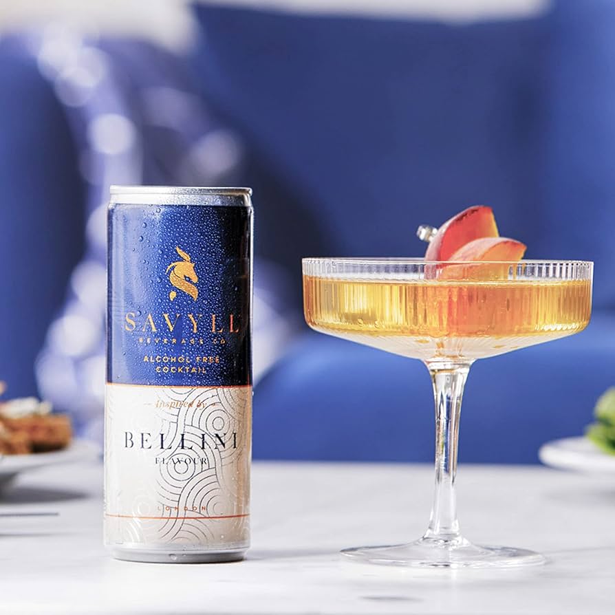 Savyll Bellini Alcohol Free Cocktail Can (0%ABV)